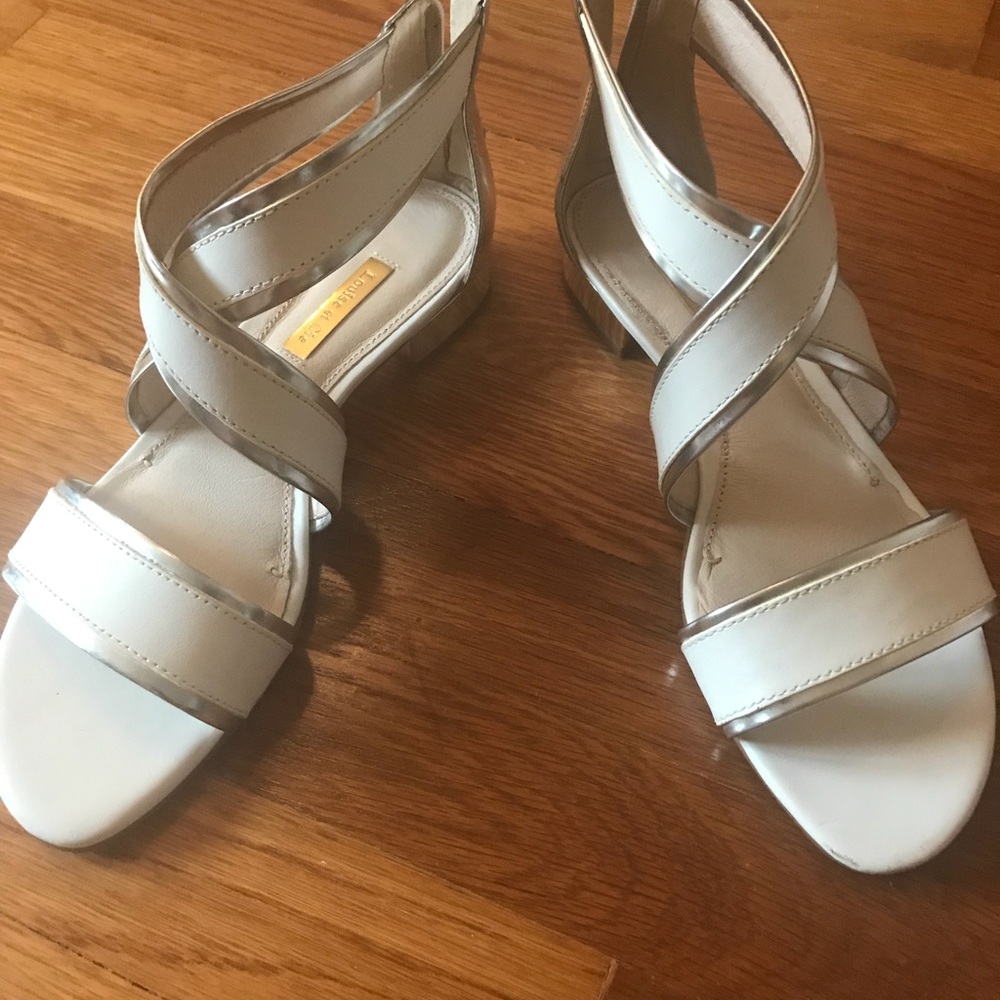 White summer sandals